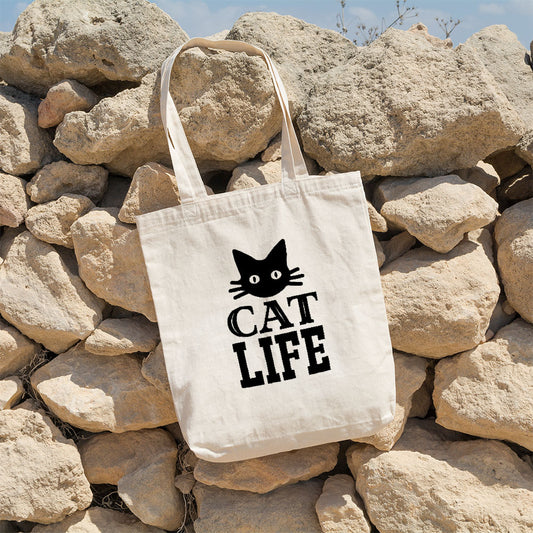 Cat Life - Eco Tote Bag at $22.95 found at Personalizedpetlovergifts