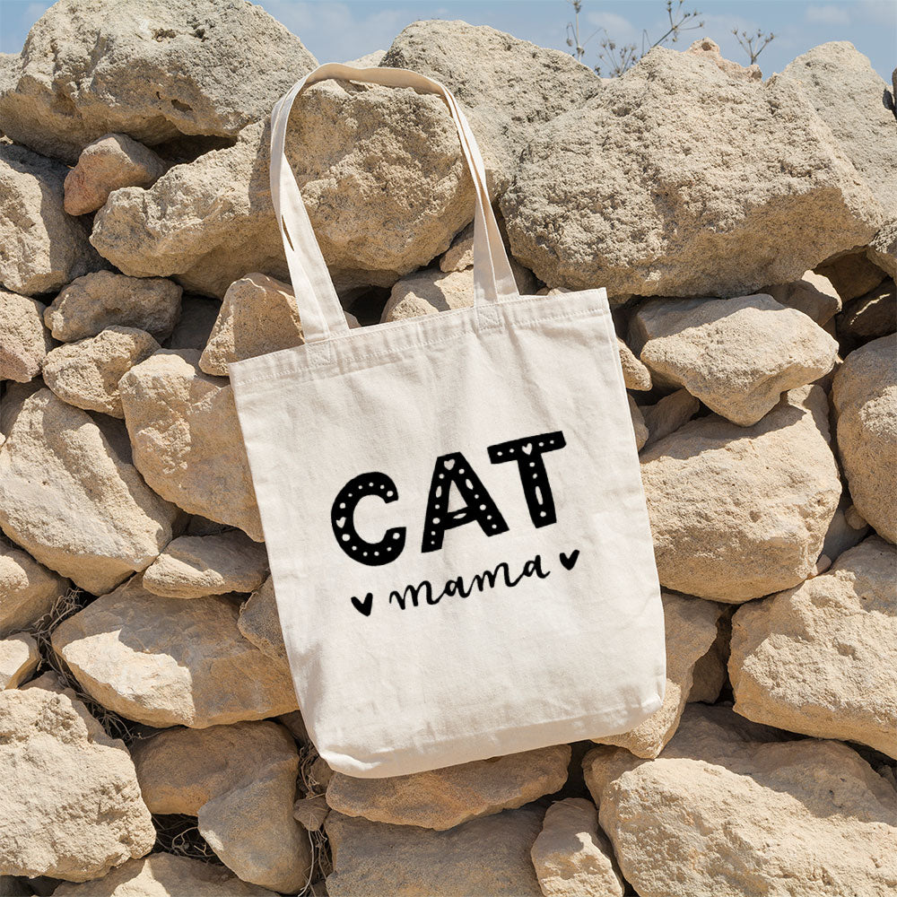 Cat Mama With Cat - Eco Tote Bag at $22.95 found at Personalizedpetlovergifts