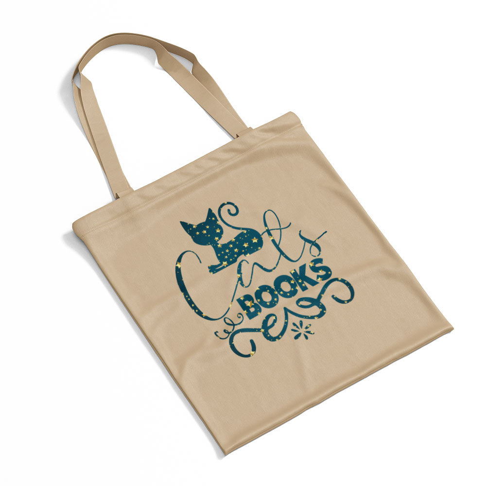 Cats Books In Star Pattern Tote at $22.95 found at Personalizedpetlovergifts