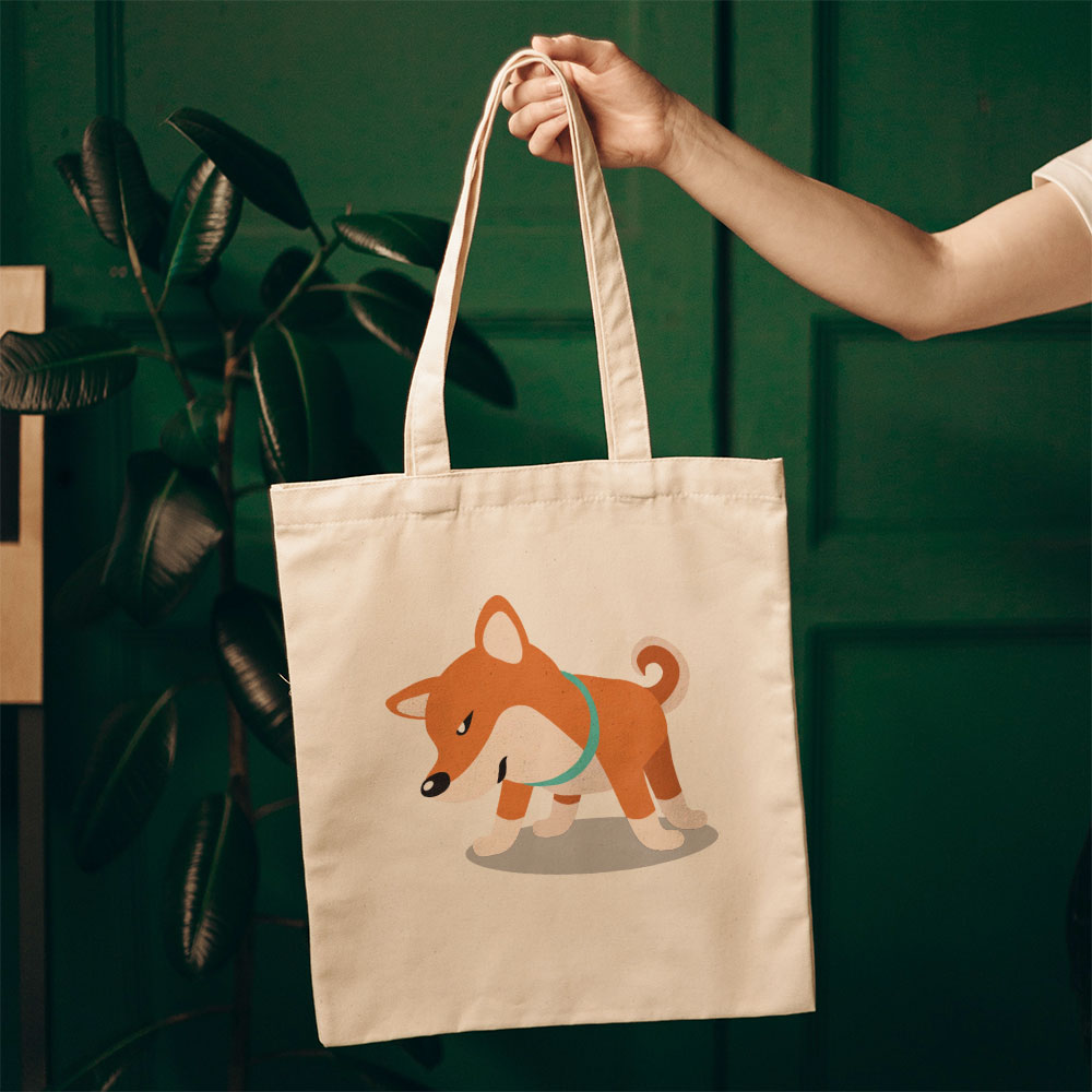 Confused Shiba Puppy Totes at $22.95 found at Personalizedpetlovergifts