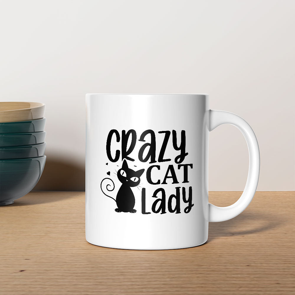 Crazy Cat Lady With a Cat Coffee Mug at $13.95 found at Personalizedpetlovergifts