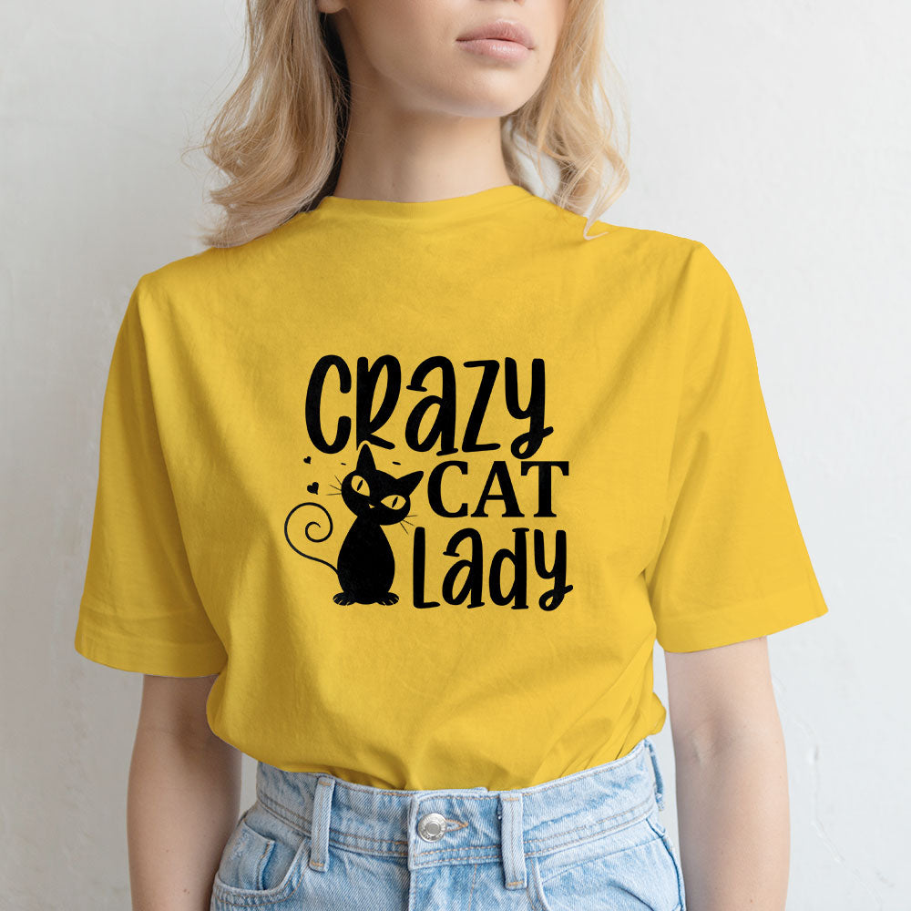 Crazy Cat Lady With a Cat Unisex T-Shirt at $22.95 found at Personalizedpetlovergifts