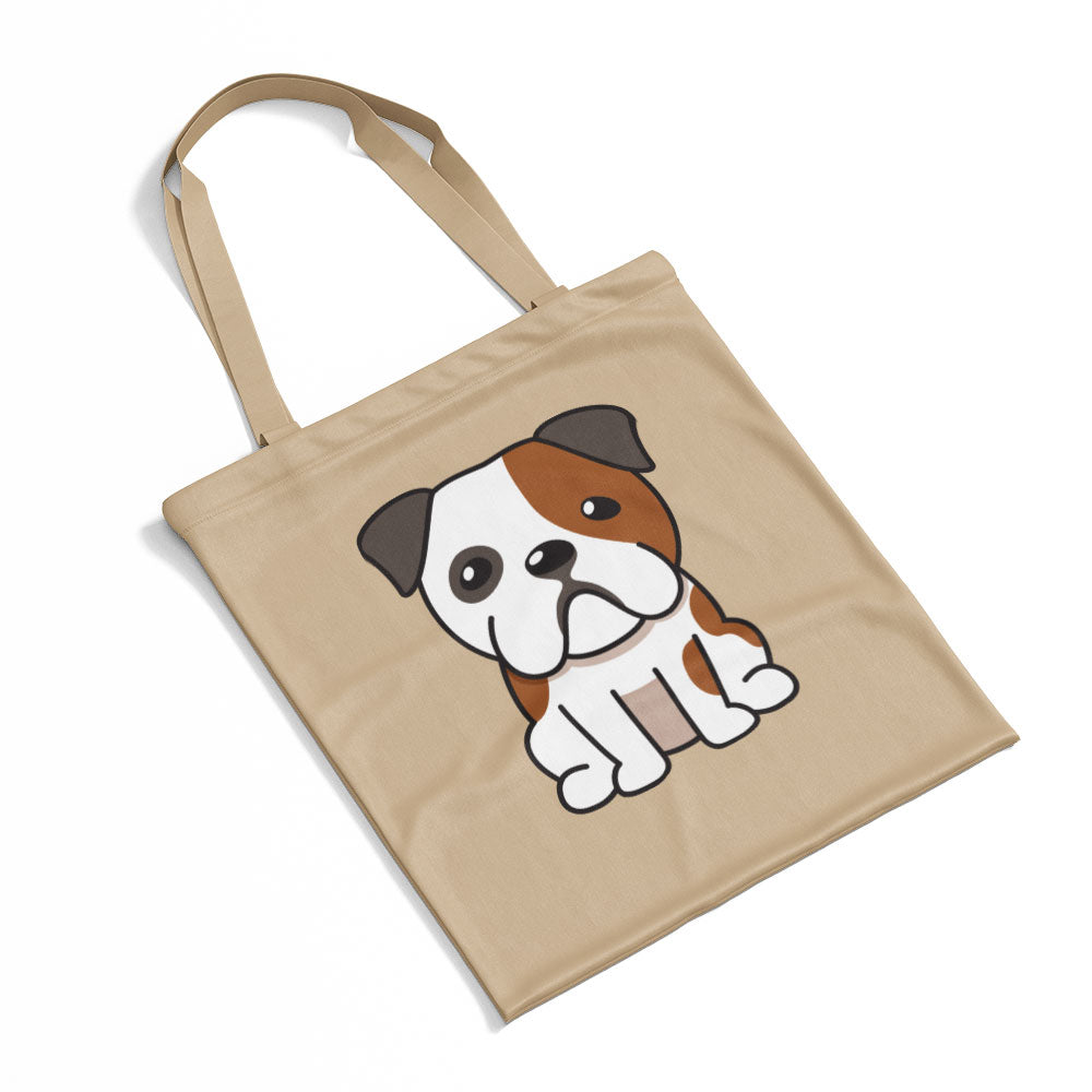 Cute Bulldog Cartoon Totes at $22.95 found at Personalizedpetlovergifts