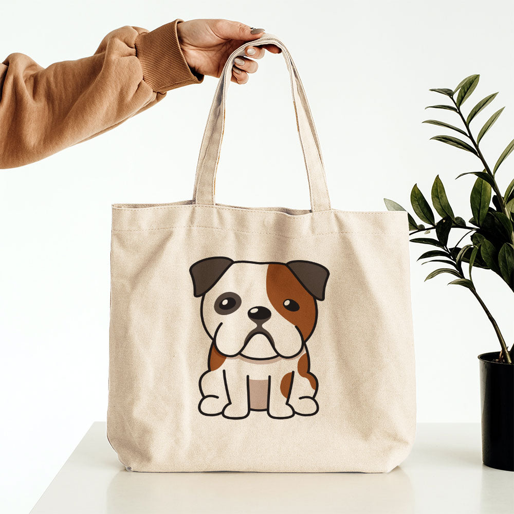 Cute Bulldog Cartoon Totes at $22.95 found at Personalizedpetlovergifts