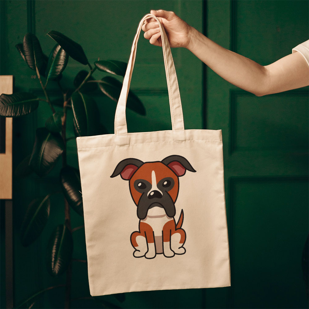 Cute Bulldog Sitting Totes at $22.95 found at Personalizedpetlovergifts