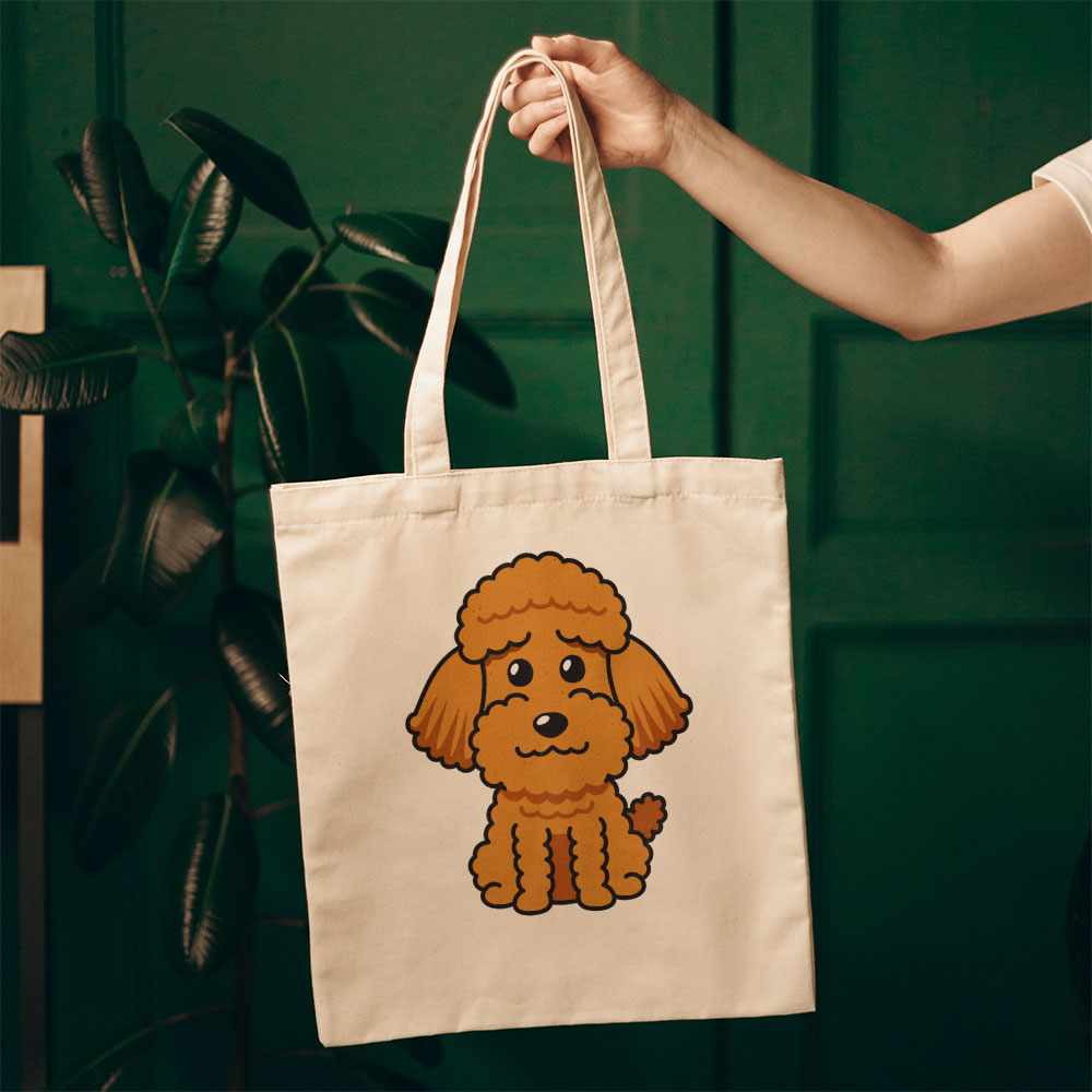 Cute Golden Poodle Totes at $22.95 found at Personalizedpetlovergifts