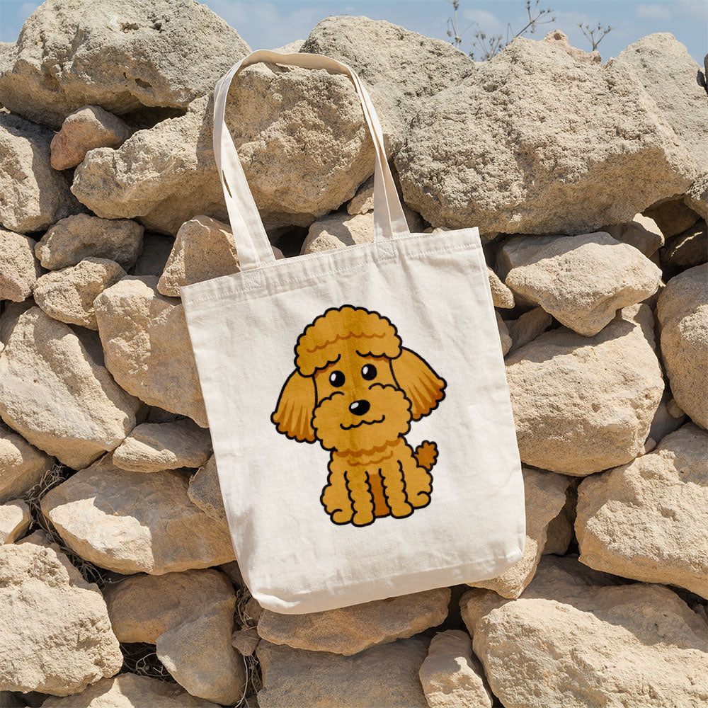 Cute Golden Poodle Totes at $22.95 found at Personalizedpetlovergifts