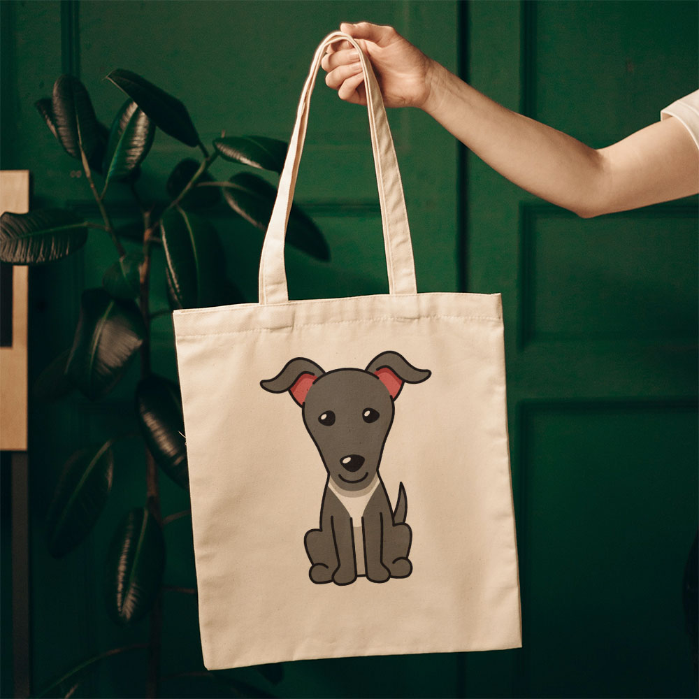 Cute Grey White Dog Totes at $22.95 found at Personalizedpetlovergifts