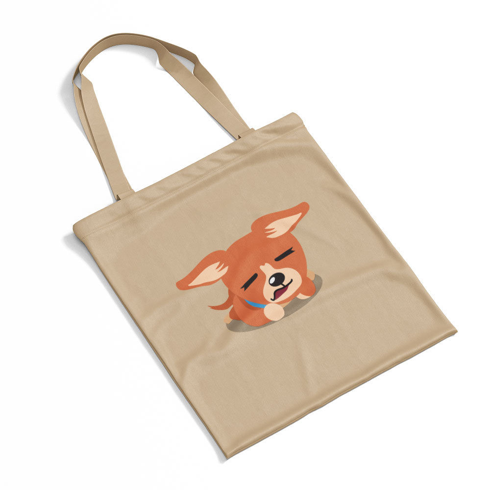 Cute Orange Dog Sleeping Totes at $22.95 found at Personalizedpetlovergifts