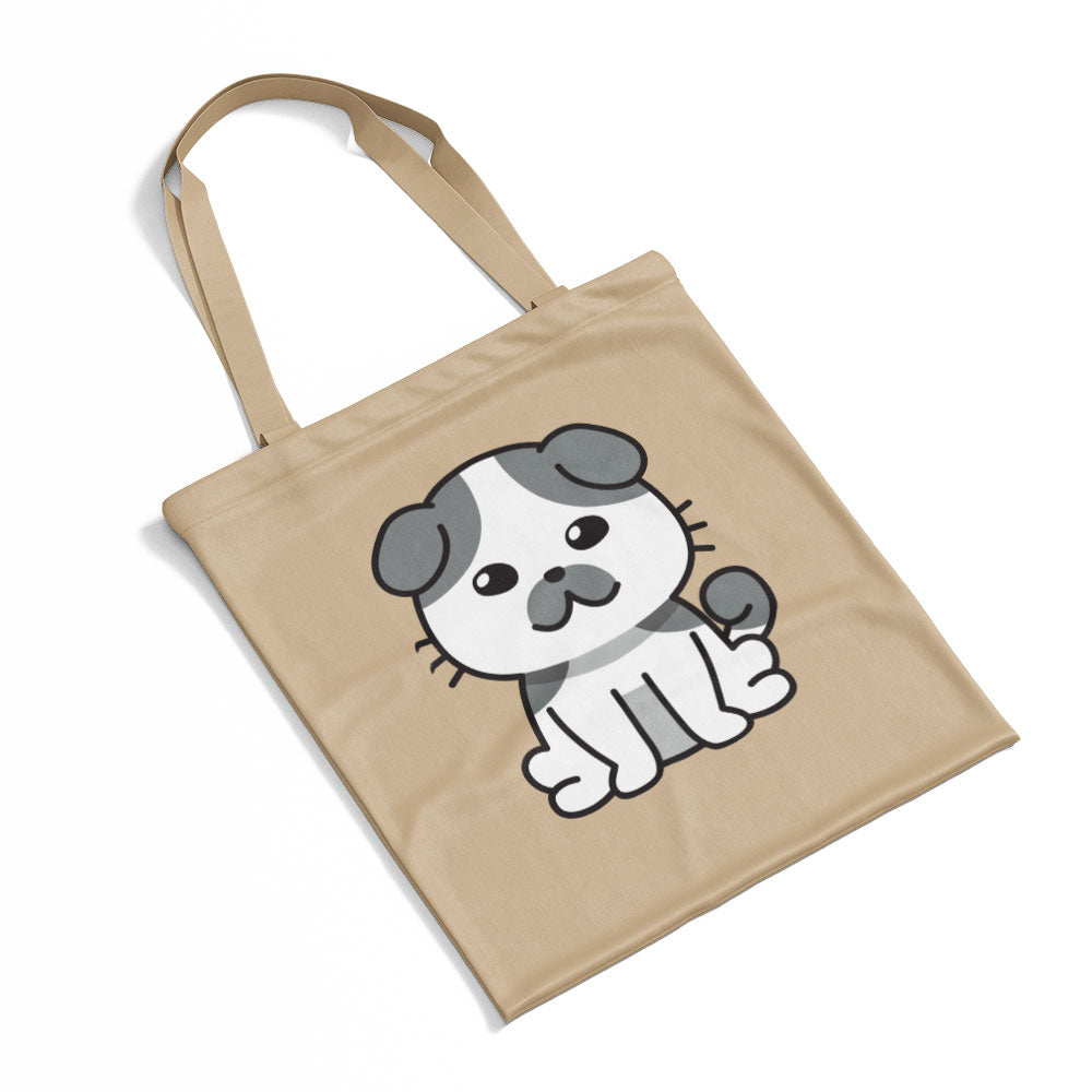 Cute White And Grey Dog Totes at $22.95 found at Personalizedpetlovergifts