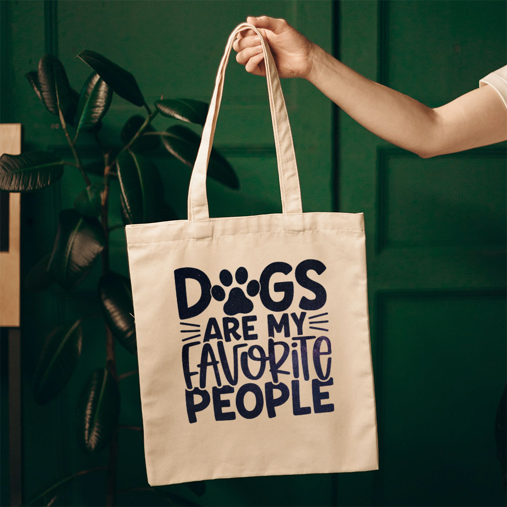 Dog Are My Favorite People With Galaxy Font Totes at $22.95 found at Personalizedpetlovergifts