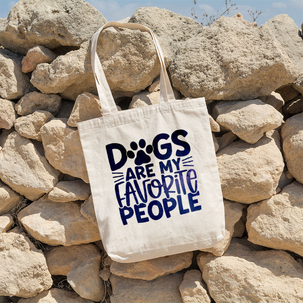 Dog Are My Favorite People With Galaxy Font Totes at $22.95 found at Personalizedpetlovergifts