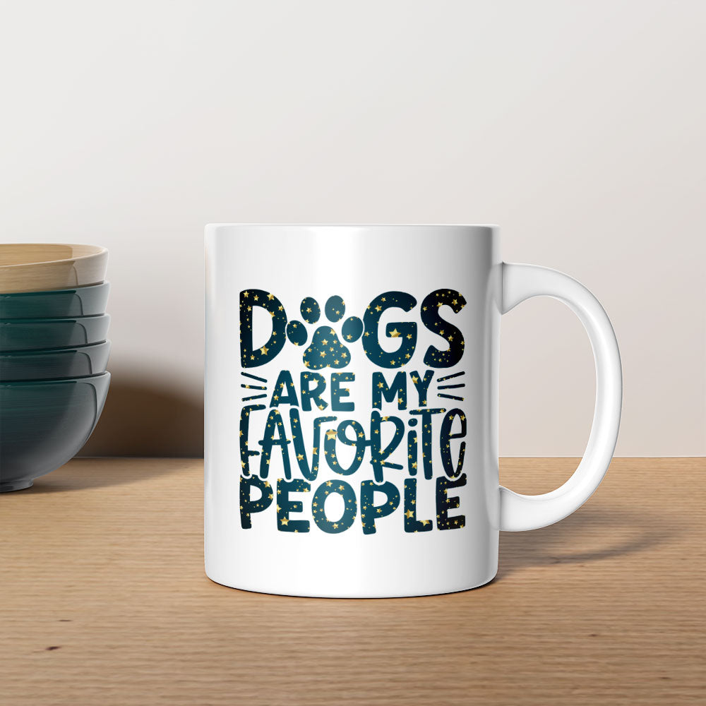 Dog Are My Favorite People with star font Mugs at $13.95 found at Personalizedpetlovergifts