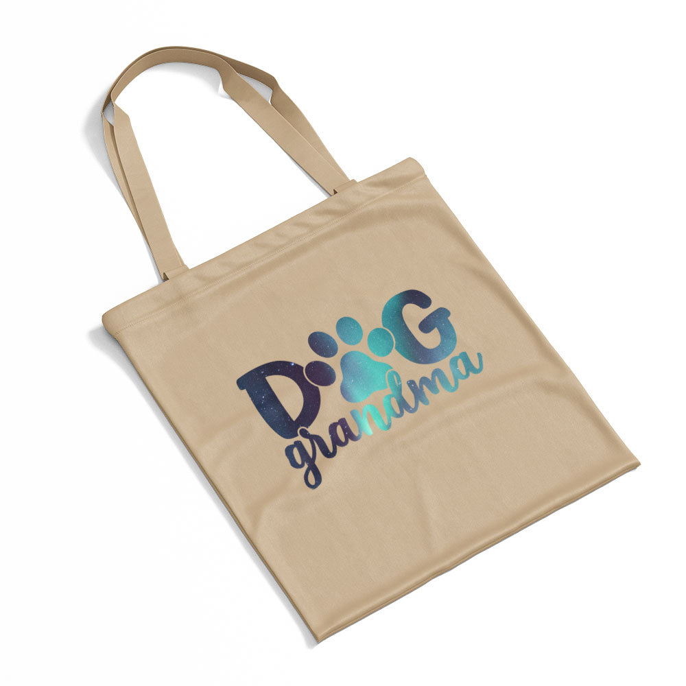 Dog Grandma With Green Galaxy Font Totes at $22.95 found at Personalizedpetlovergifts