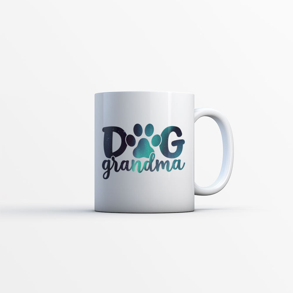 Dog Grandma with Green Galaxy font Mugs at $13.95 found at Personalizedpetlovergifts