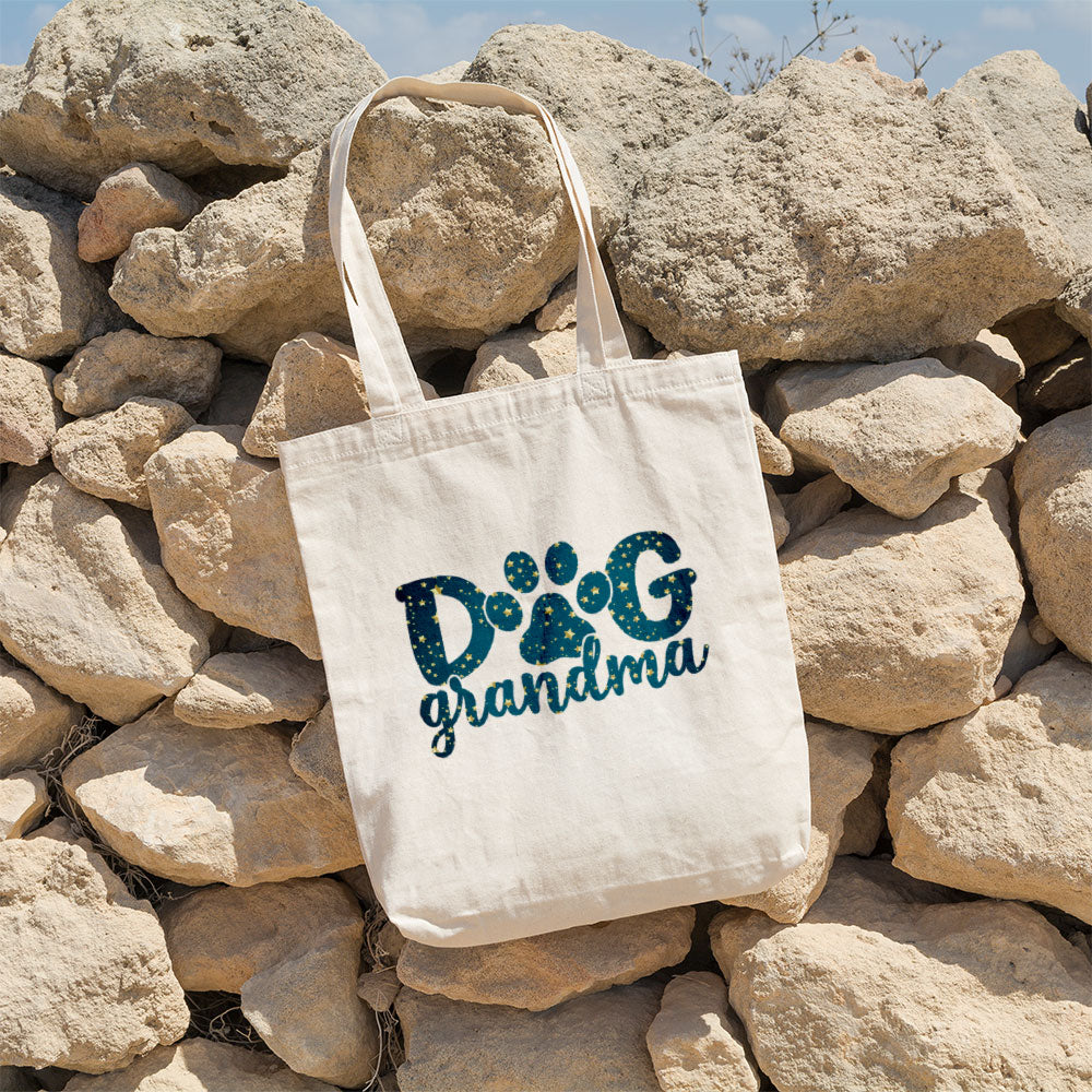 Dog Grandma With Star Font Totes at $22.95 found at Personalizedpetlovergifts