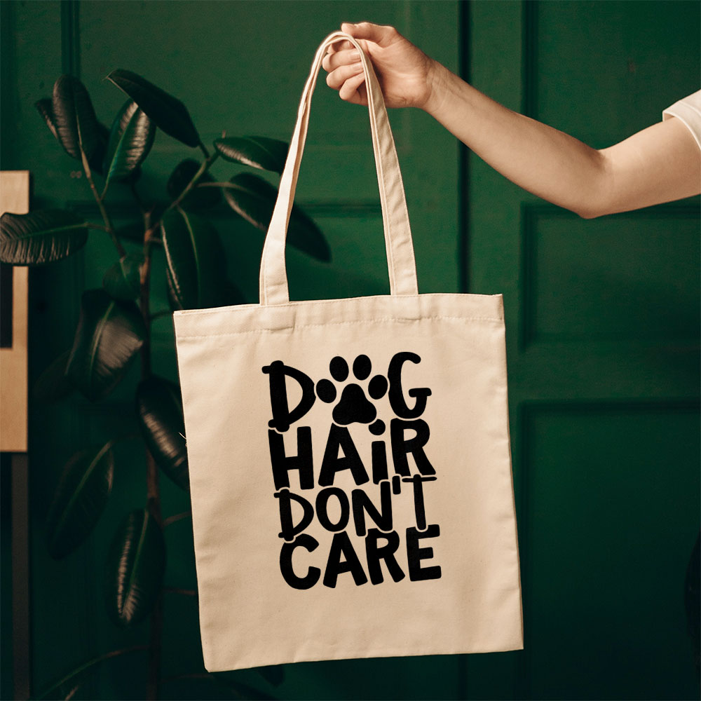 Dog Hair Don_t Care With A Paw Totes at $22.95 found at Personalizedpetlovergifts