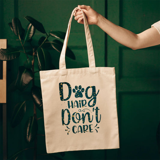 Dog Hair Don_t Care With Star Font Totes at $22.95 found at Personalizedpetlovergifts