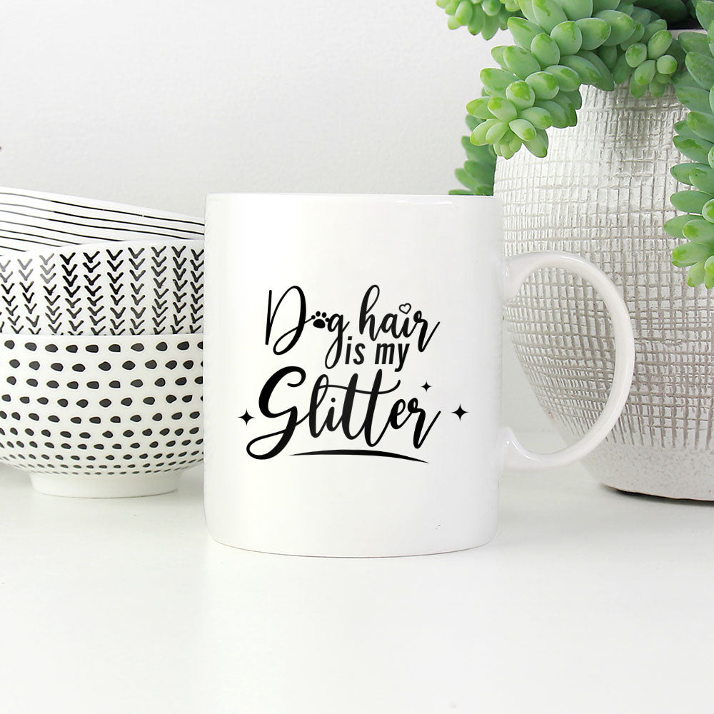 Dog Hair Is My Glitter Mugs at $13.95 found at Personalizedpetlovergifts