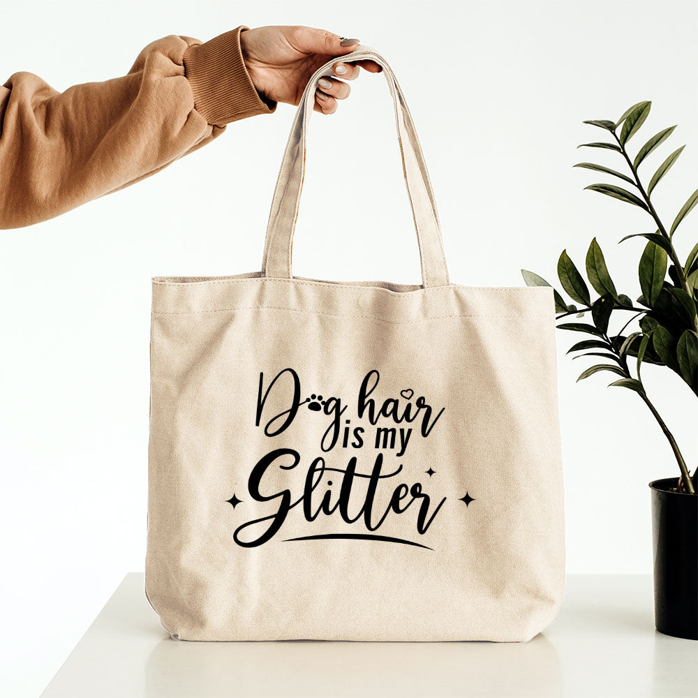 Dog Hair Is My Glitter Totes at $22.95 found at Personalizedpetlovergifts