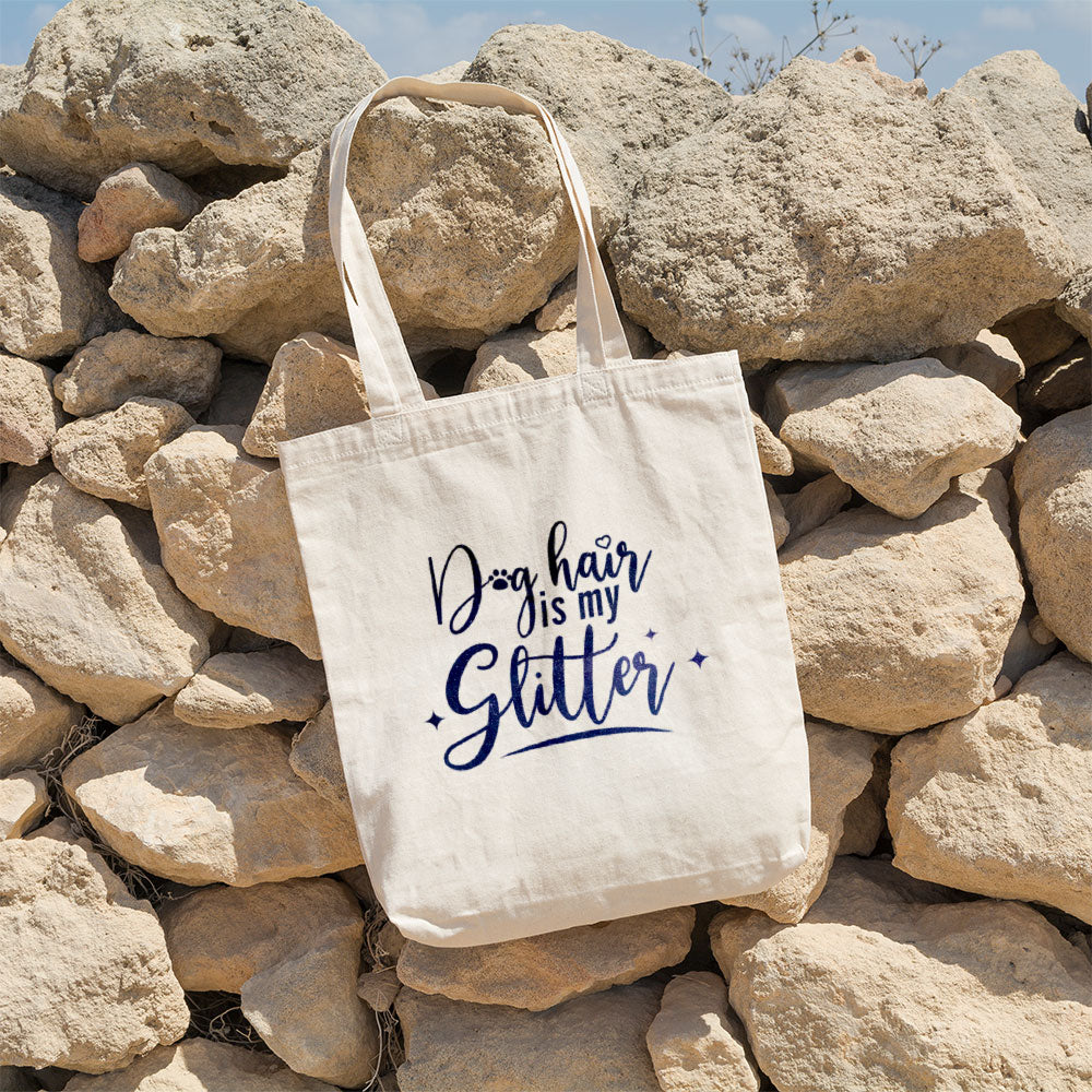 Dog Hair Is My Glitter With Galaxy Font Totes at $22.95 found at Personalizedpetlovergifts