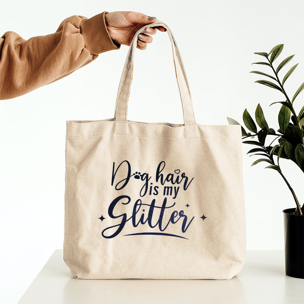 Dog Hair Is My Glitter With Galaxy Font Totes at $22.95 found at Personalizedpetlovergifts