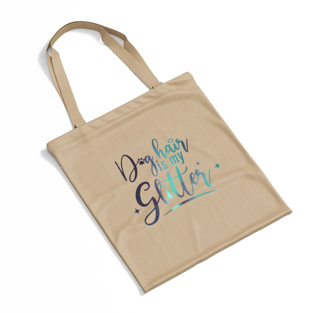 Dog Hair Is My Glitter With Green Galaxy Font Totes at $22.95 found at Personalizedpetlovergifts