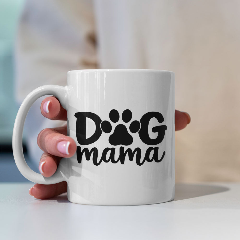 Dog Mama With A Paw Mugs at $13.95 found at Personalizedpetlovergifts