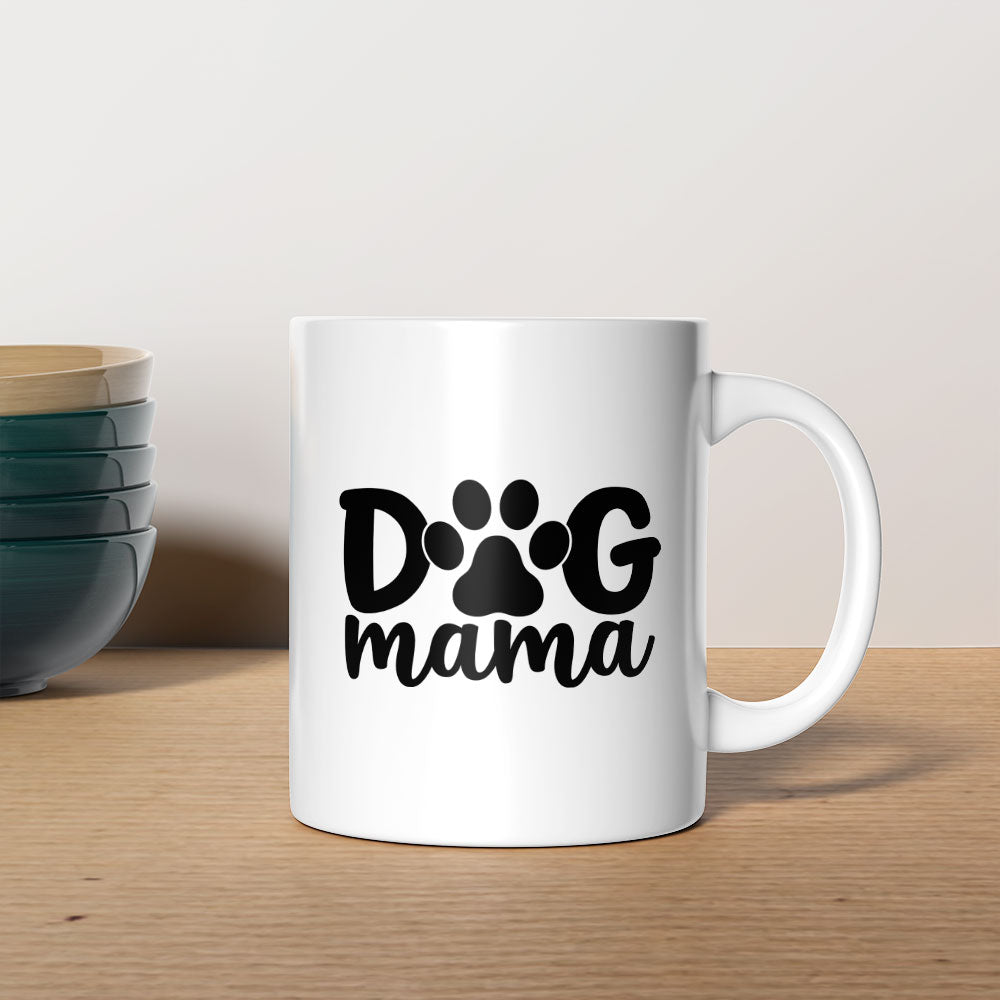 Dog Mama With A Paw Mugs at $13.95 found at Personalizedpetlovergifts