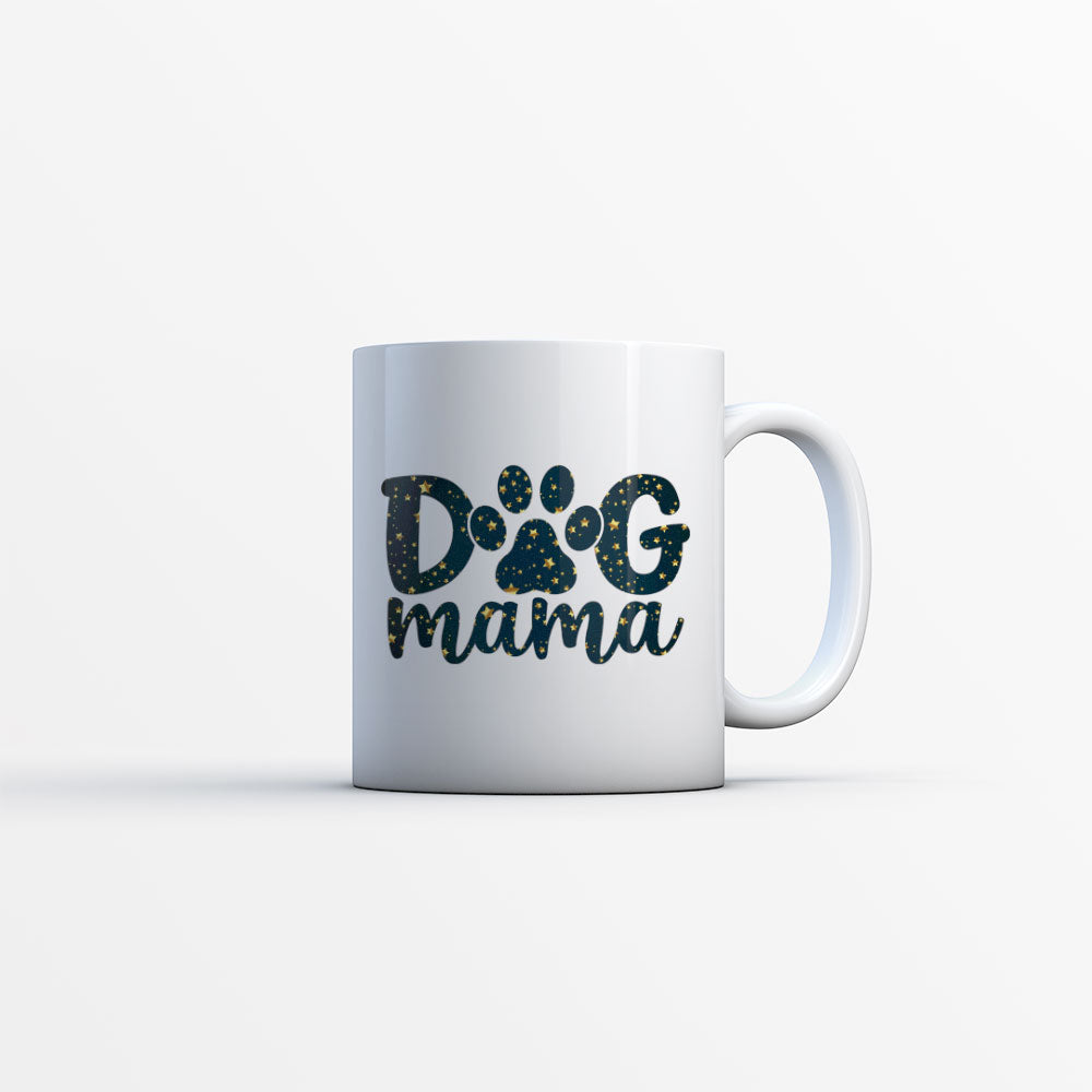 Dog Mama With A Paw with star font Mugs at $13.95 found at Personalizedpetlovergifts