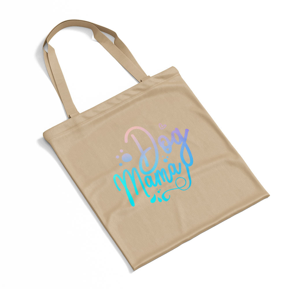 Dog Mama With Blue Gradient Font Totes at $22.95 found at Personalizedpetlovergifts