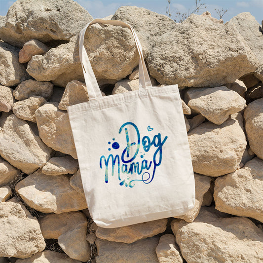 Dog Mama With Blue Paint Font Totes at $22.95 found at Personalizedpetlovergifts