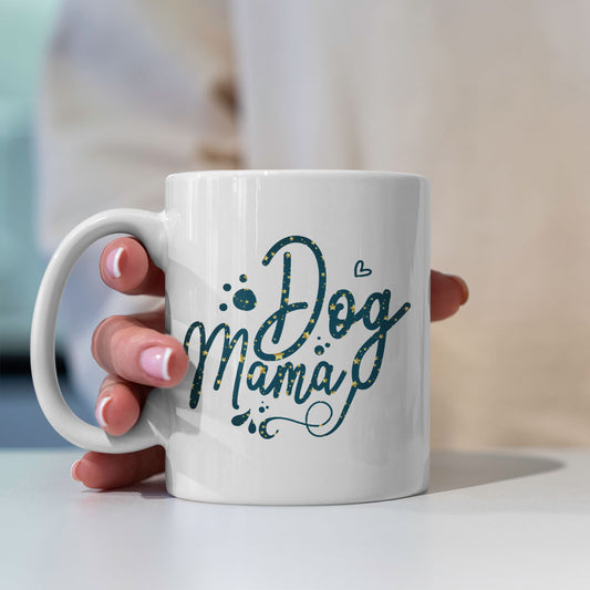 Dog Mama with star font Mugs at $13.95 found at Personalizedpetlovergifts