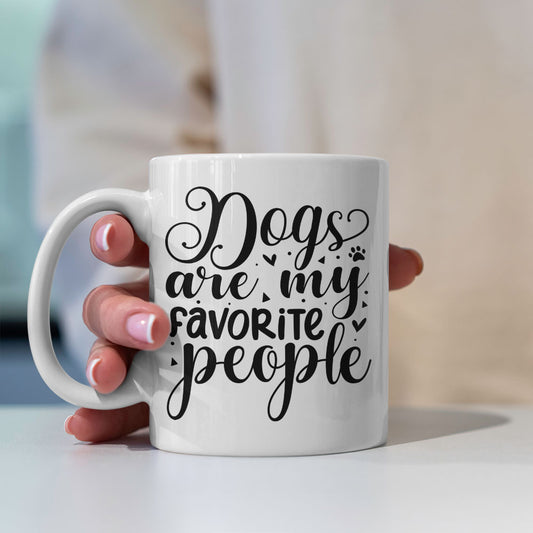 Dogs Are My Favorite People Mugs at $13.95 found at Personalizedpetlovergifts