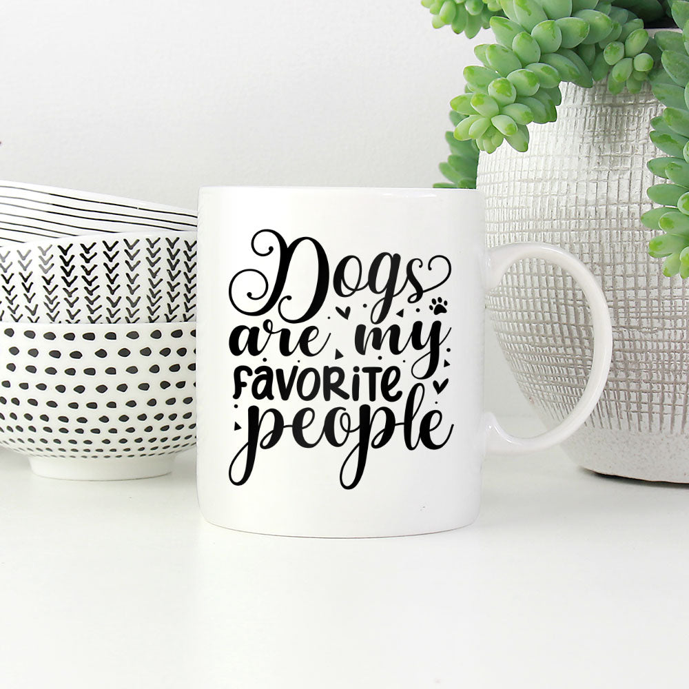 Dogs Are My Favorite People Mugs at $13.95 found at Personalizedpetlovergifts