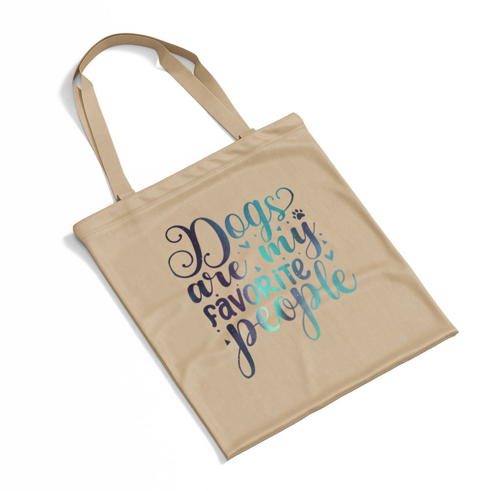 Dogs Are My Favorite People With Green Galaxy Font Totes at $22.95 found at Personalizedpetlovergifts