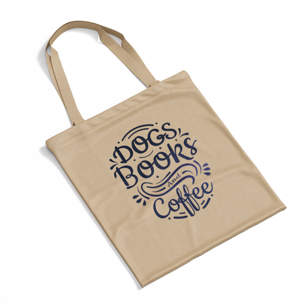 Dogs Book And Coffee With Galaxy Font Totes at $22.95 found at Personalizedpetlovergifts