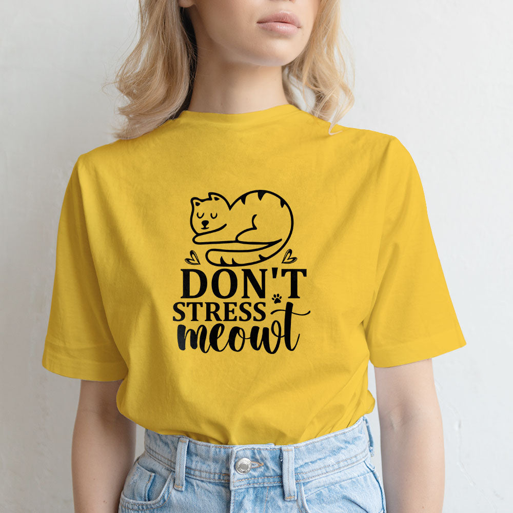 Don't Stress Meowt With Paws Unisex T-Shirt at $22.95 found at Personalizedpetlovergifts