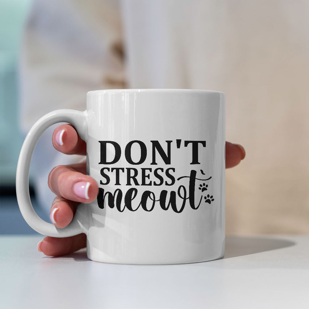 Don't STress Meowt Coffee Mug at $13.95 found at Personalizedpetlovergifts