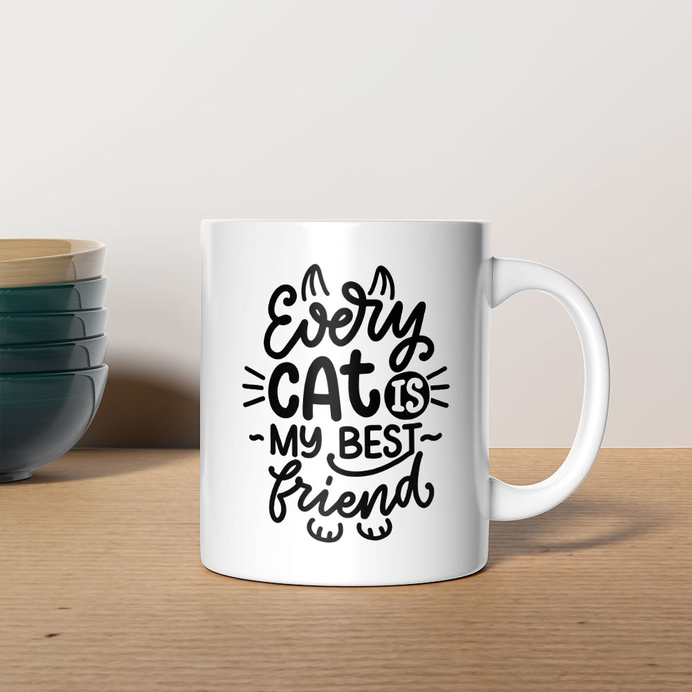 Every Cat Is My Best Friend Coffee Mug at $13.95 found at Personalizedpetlovergifts