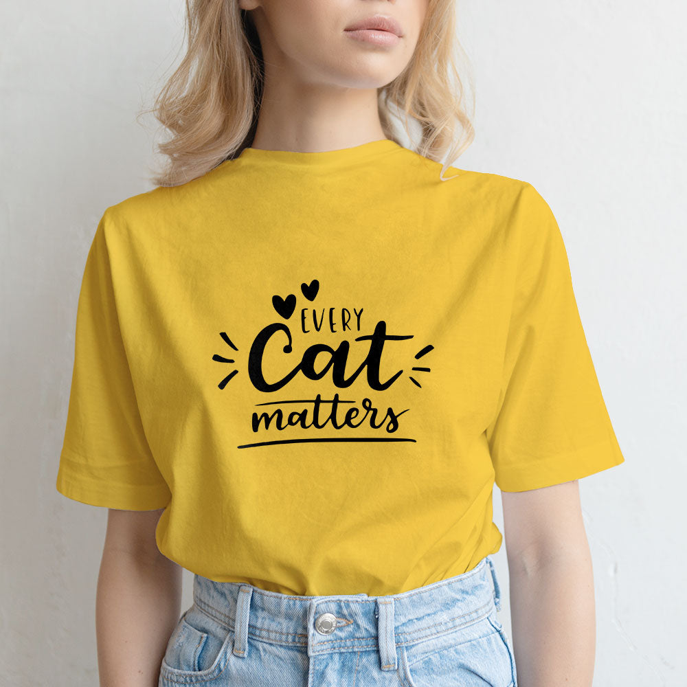 Every Cat Matters With a Heart Unisex T-Shirt at $22.95 found at Personalizedpetlovergifts