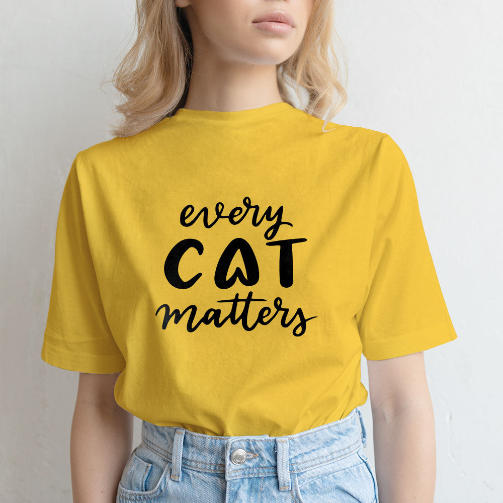 Every Cat Matters Unisex T-Shirt at $22.95 found at Personalizedpetlovergifts