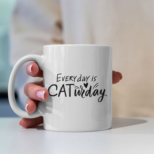 Every Day Is CATurday Coffee Mug at $13.95 found at Personalizedpetlovergifts