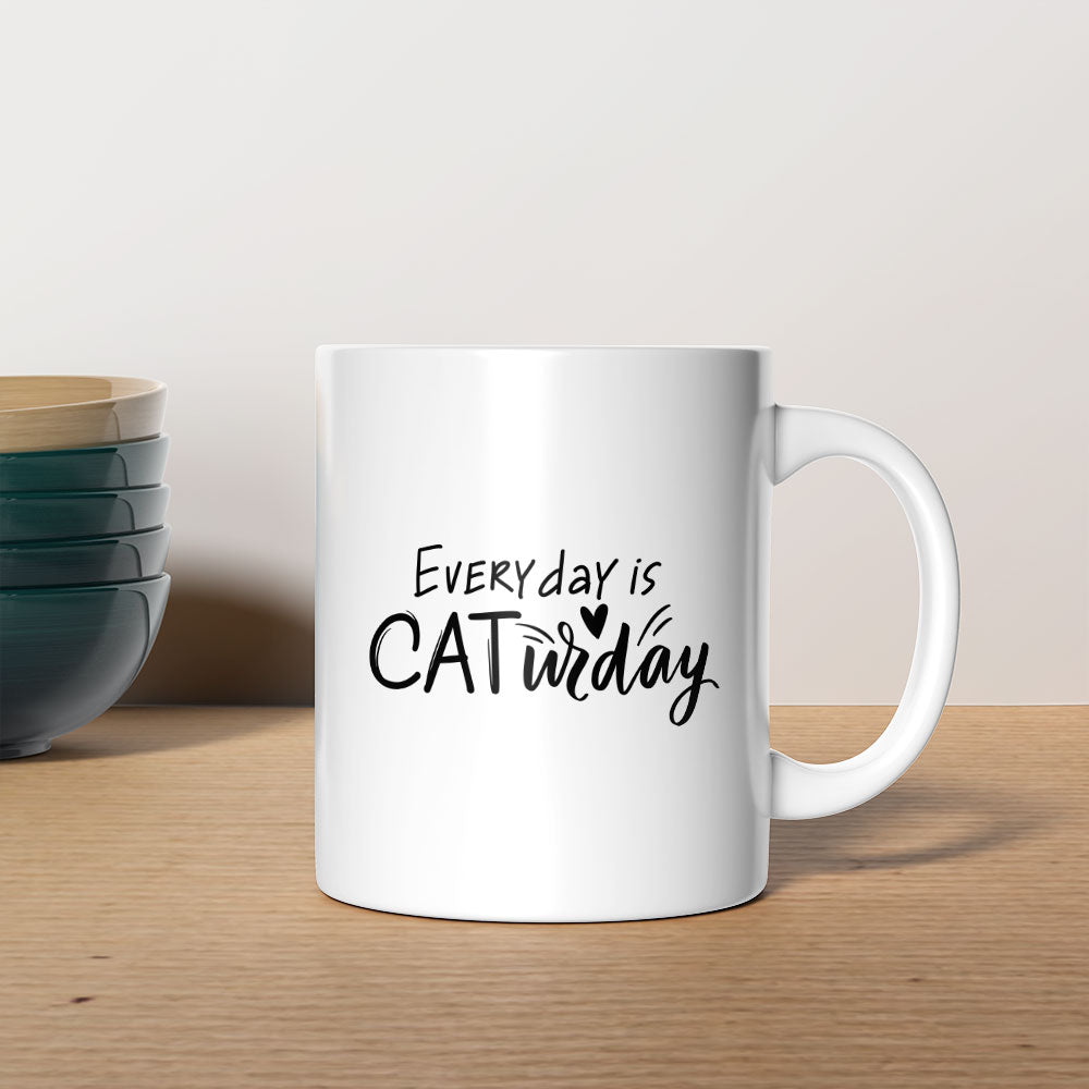 Every Day Is CATurday Coffee Mug at $13.95 found at Personalizedpetlovergifts