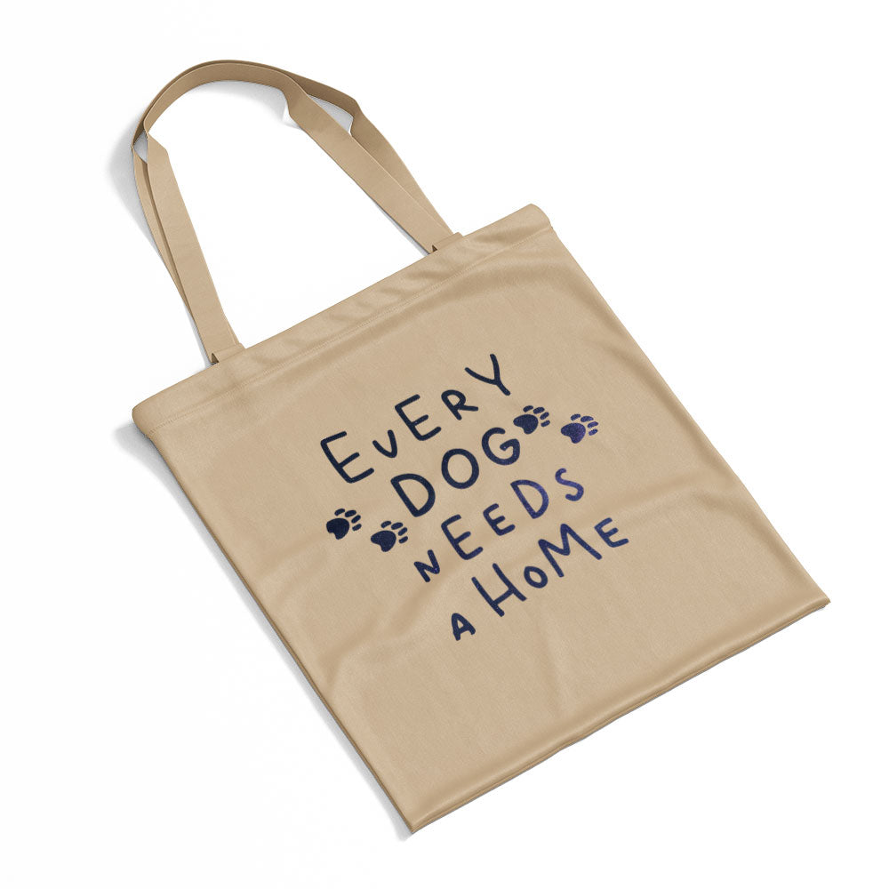 Every Dog Needs Home With Galaxy Font Totes at $22.95 found at Personalizedpetlovergifts