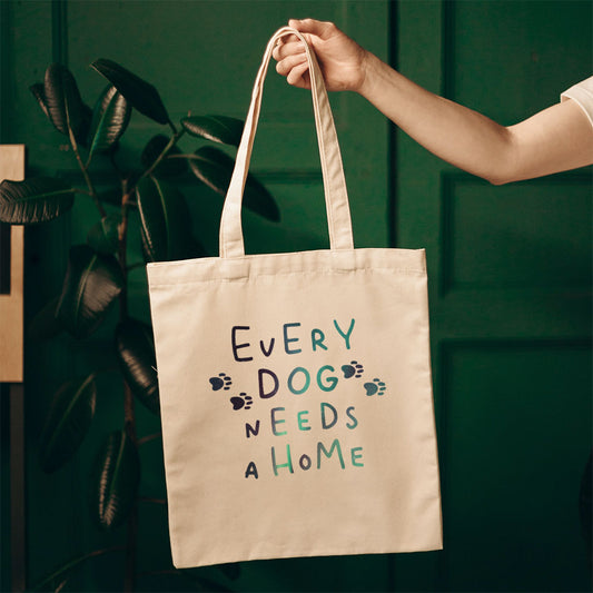 Every Dog Needs Home With Green Galaxy Font Totes at $22.95 found at Personalizedpetlovergifts