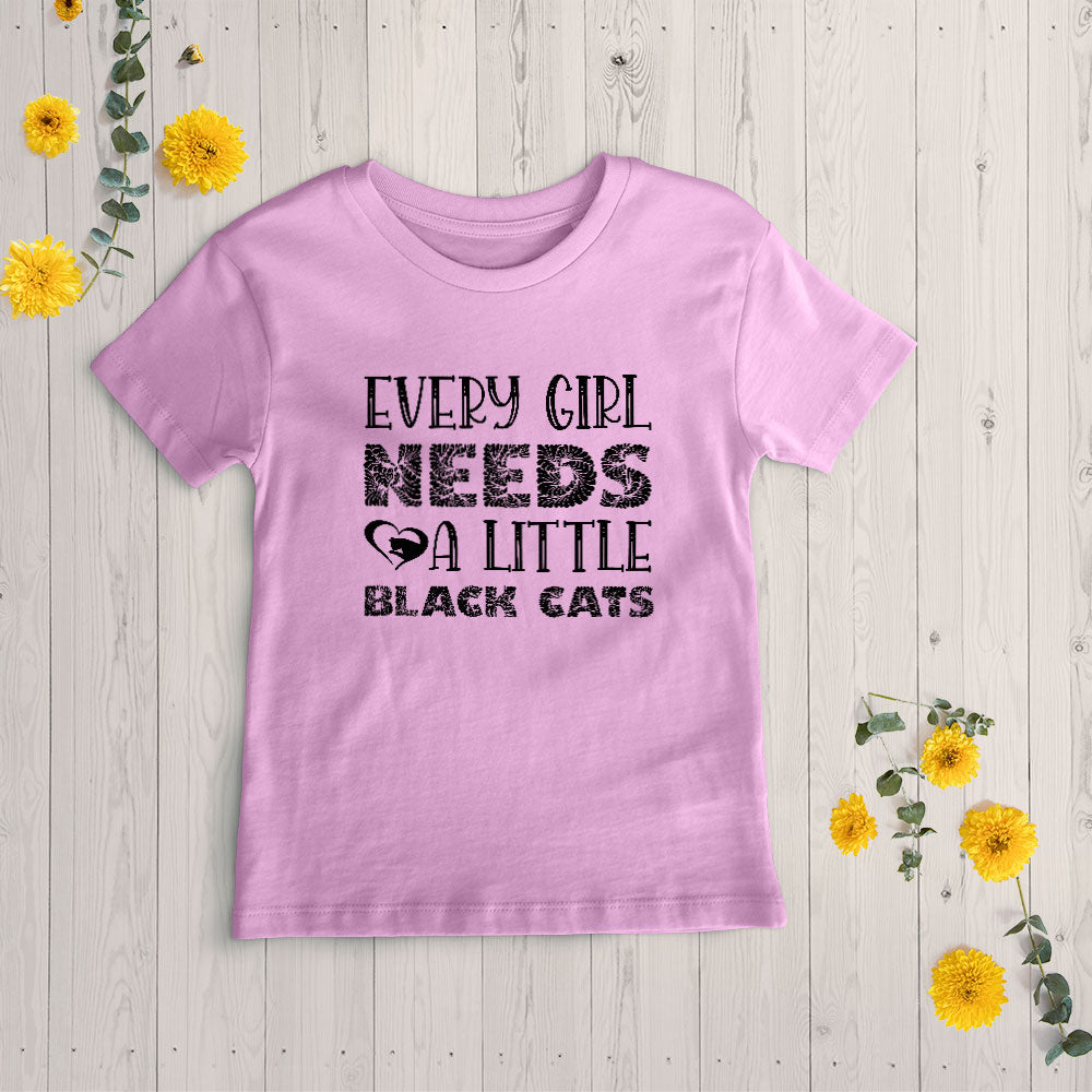 Every Girl Needs a Little Black Cats Unisex T-Shirt at $22.95 found at Personalizedpetlovergifts