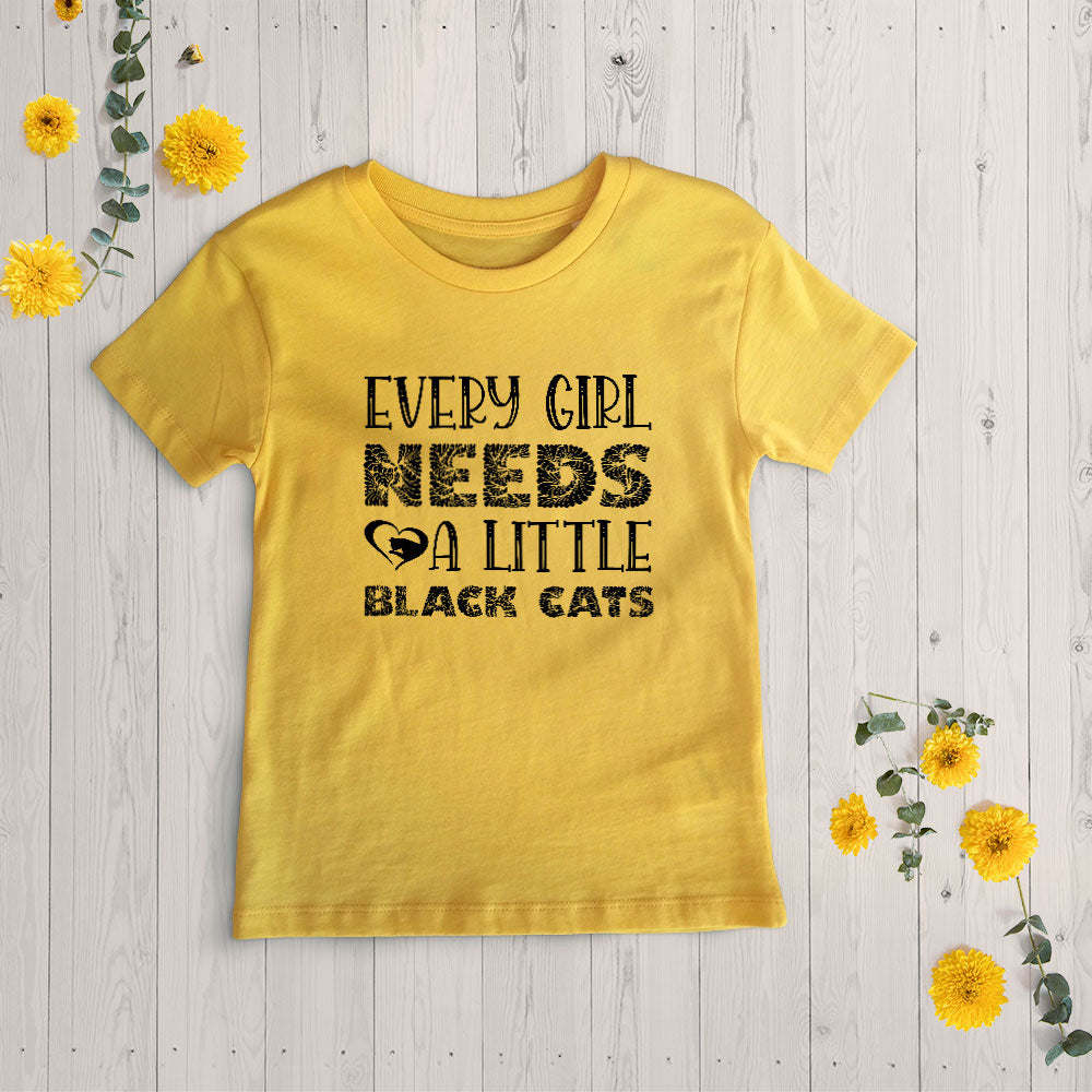 Every Girl Needs a Little Black Cats Unisex T-Shirt at $22.95 found at Personalizedpetlovergifts