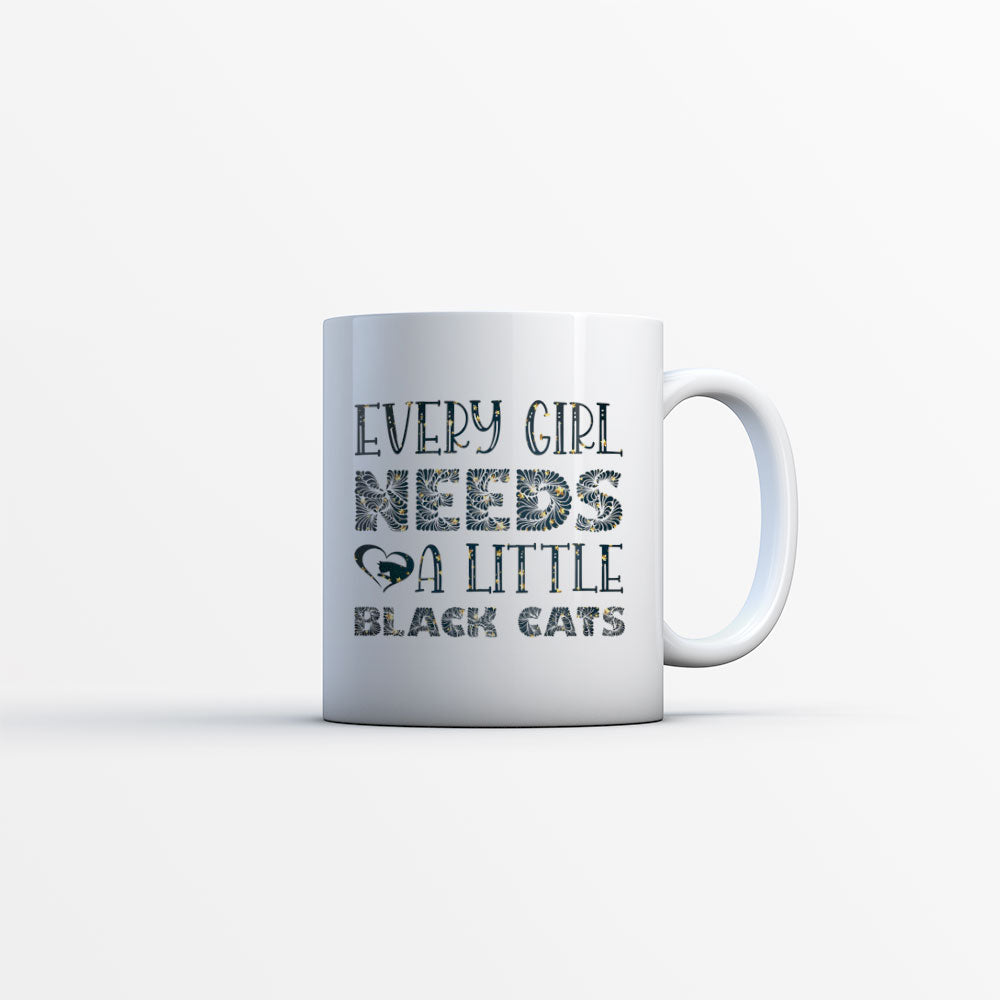 Every Girl Needs a Little Black Cats In Star Pattern Mug at $13.95 found at Personalizedpetlovergifts