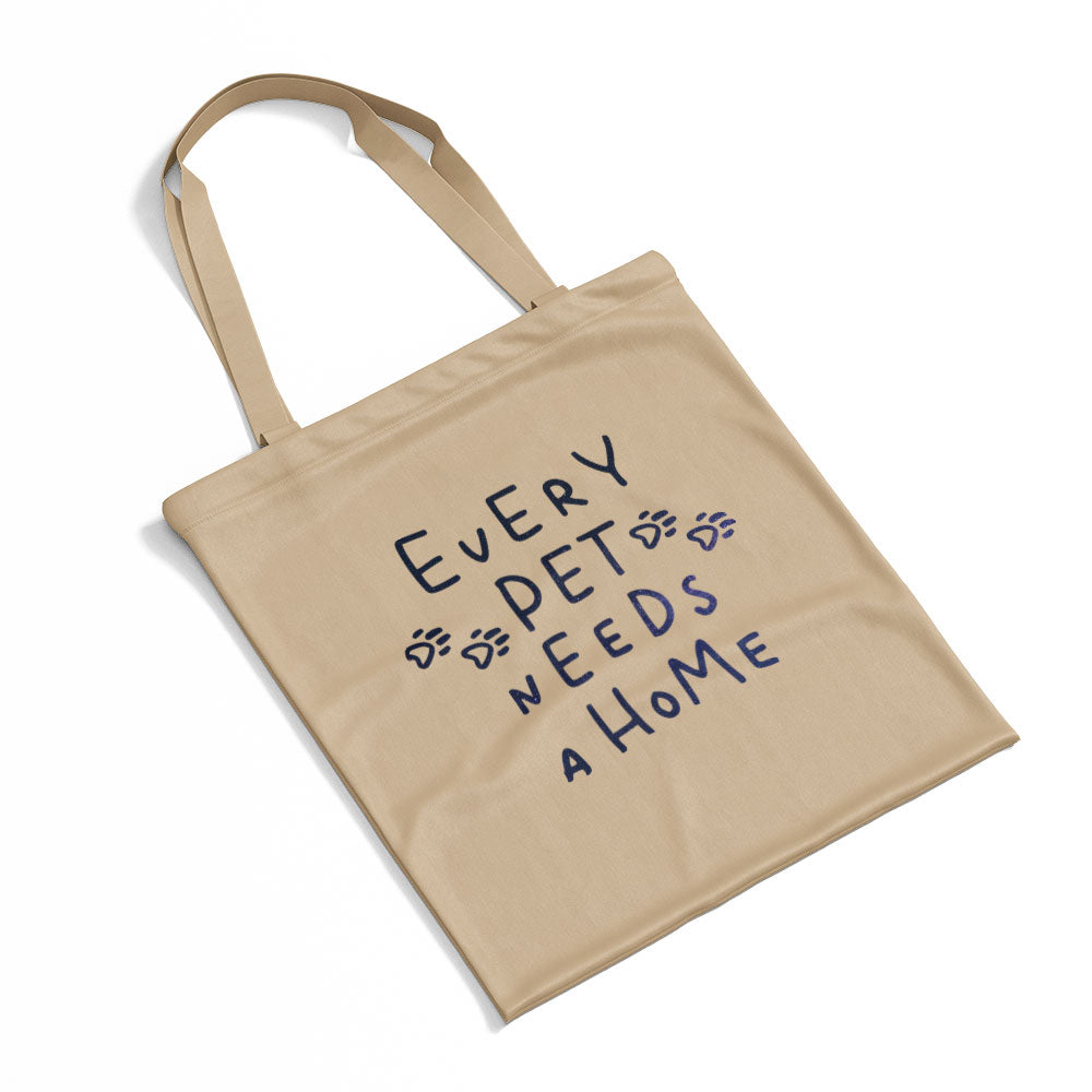 Every Pet Needs A Home With Green Galaxy Font Totes at $22.95 found at Personalizedpetlovergifts